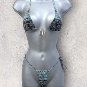 Handmade Crochet Two-Piece Bikini